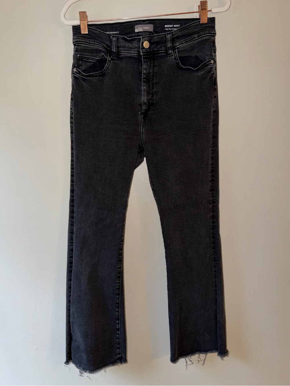 DL1961 Bridget Boot High Rise Instasculpt Jeans Size 29 Eclipse Raw NWOT